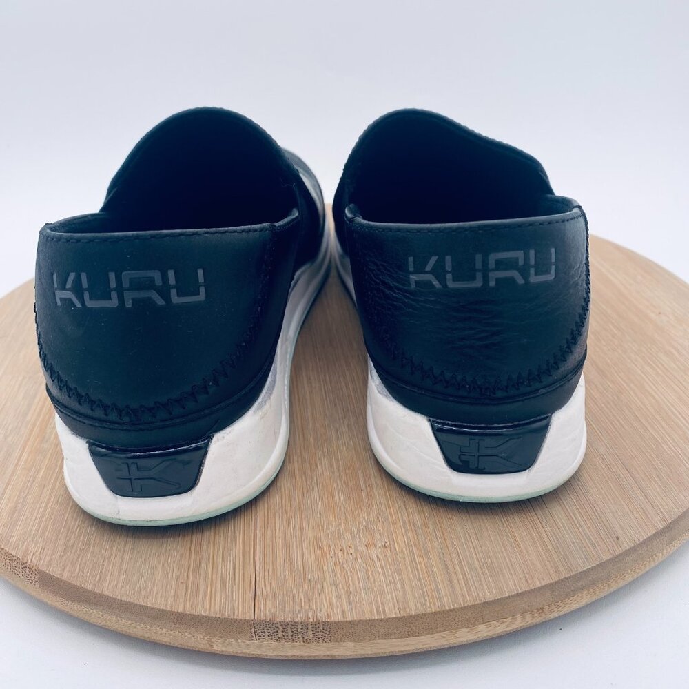 KURU Black and White Slip-On Athletic Shoes - Picture 8 of 11